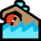 Person Swimming - Medium emoji on Microsoft